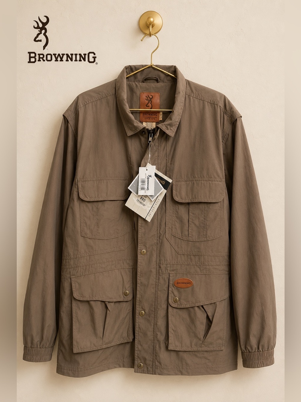 NWT Browning RBO Trekwear Convertible Fishing Hunting Jacket Vest Large